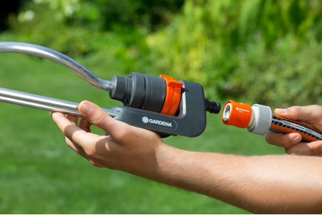 Gardena Profi system adapter with water stop 19 mm 3-4 inch end attachment 2814-20