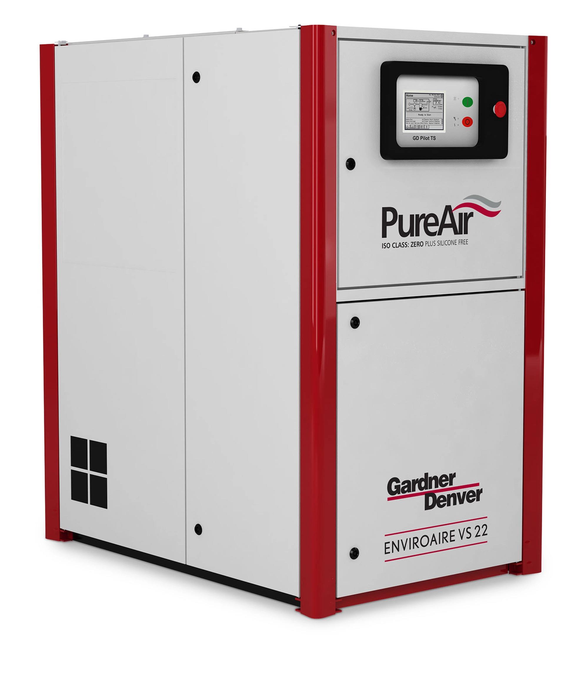 Gardner Denver EnviroAire 37 Single Stage Variable Speed Water Injected Oil-Free Air Compressor