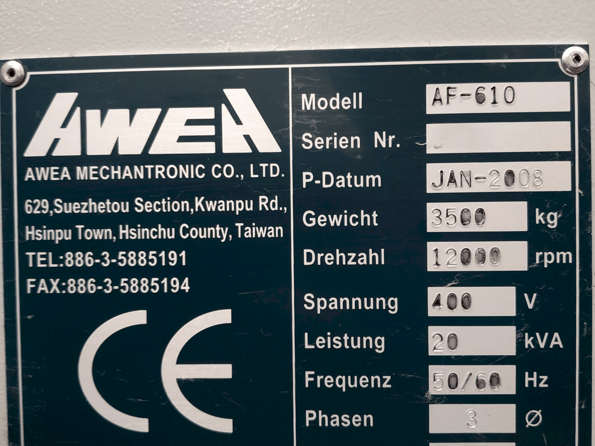 Gindumac AWEA - AF 610