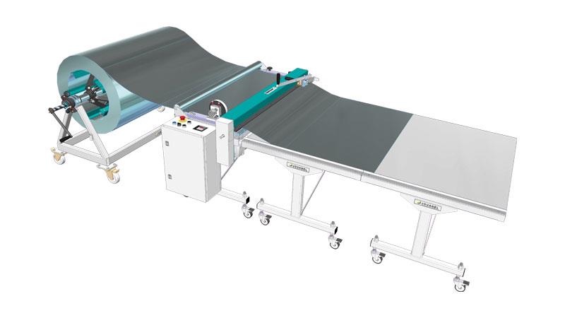 Jouanel CLD-AE-REF Cutting Unit 1.25m x 0.7mm Electric Uncoiling Manual Cutting 3 Sets Of Slitting Blades