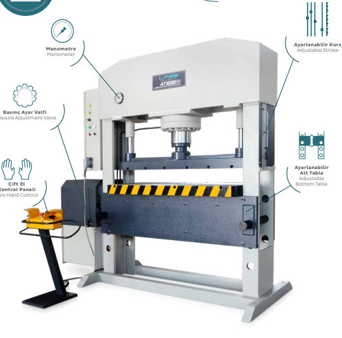 Lfss AT-1520-100 Ton Universal T-Slot Hydraulic Press