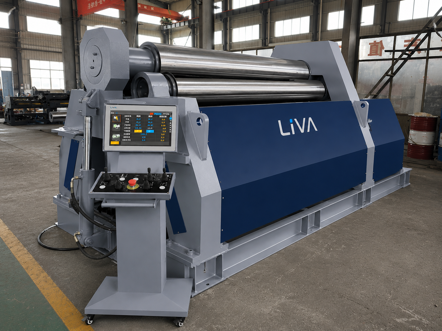 LIVA OEM-CN 4R 2000x450 mm 4Rolls Hydraulic Plate Bending Machine With NC 
