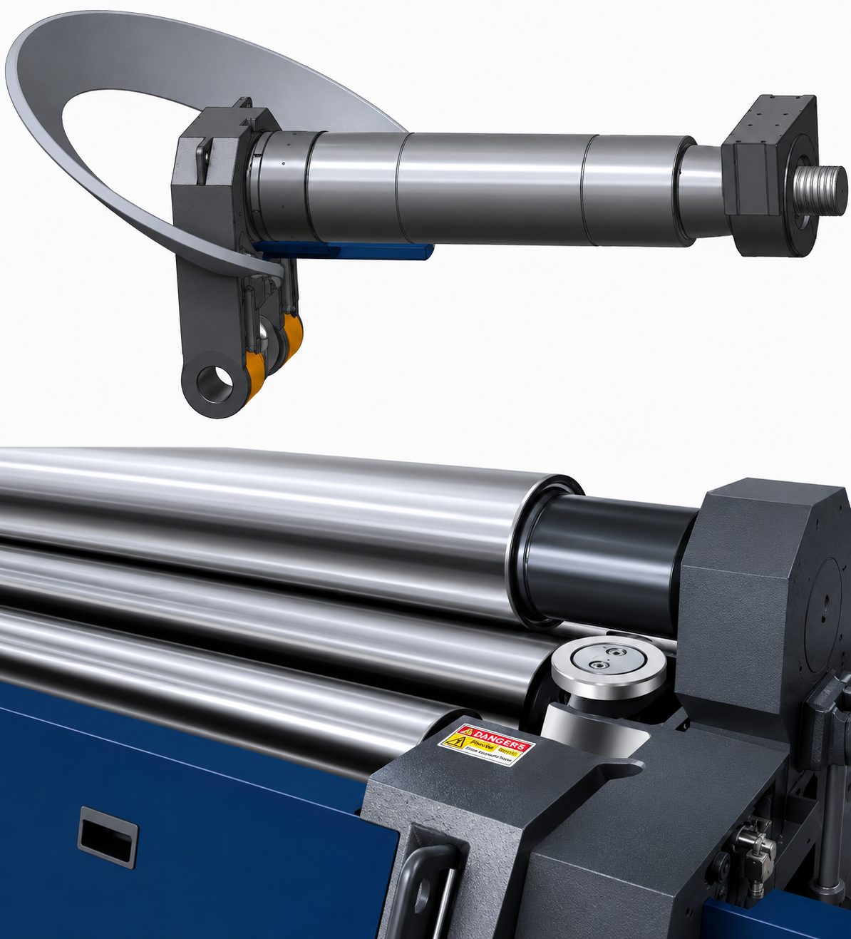 LIVA OEM-CN 4R 2000x450 mm 4Rolls Hydraulic Plate Bending Machine With NC 