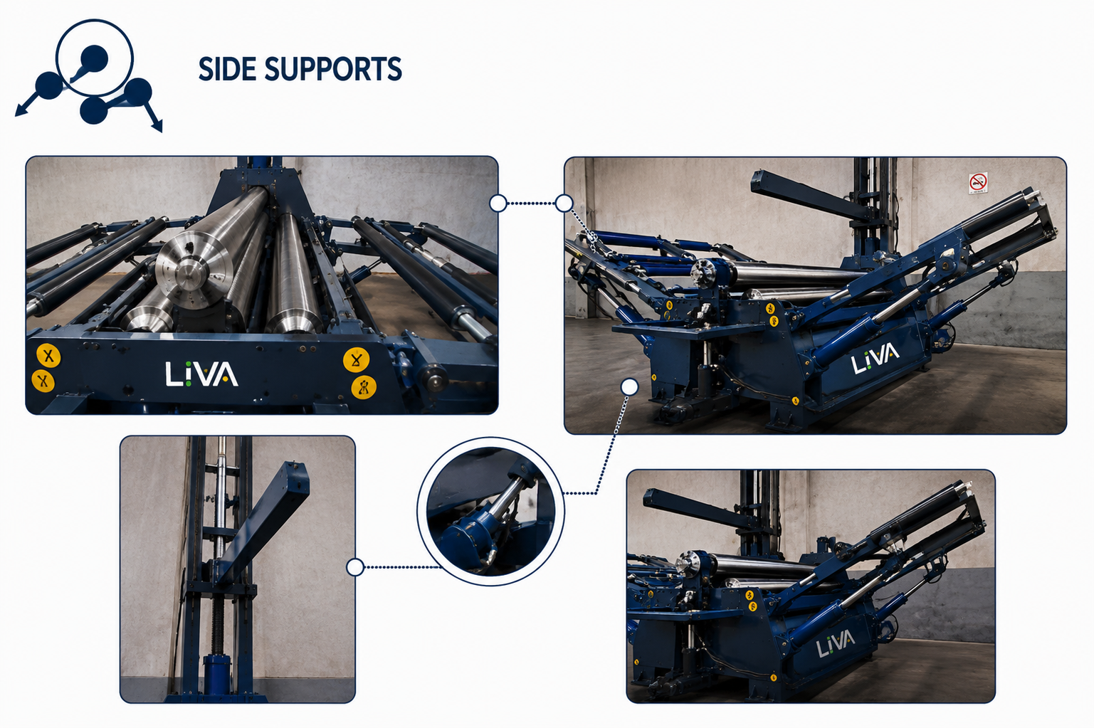 LIVA OEM-TR 4R 2070×620 mm 4Rolls Hydraulic Plate Bending Machine  – T=70 mm × Ø930 mm (Q235) Rolling Capacity