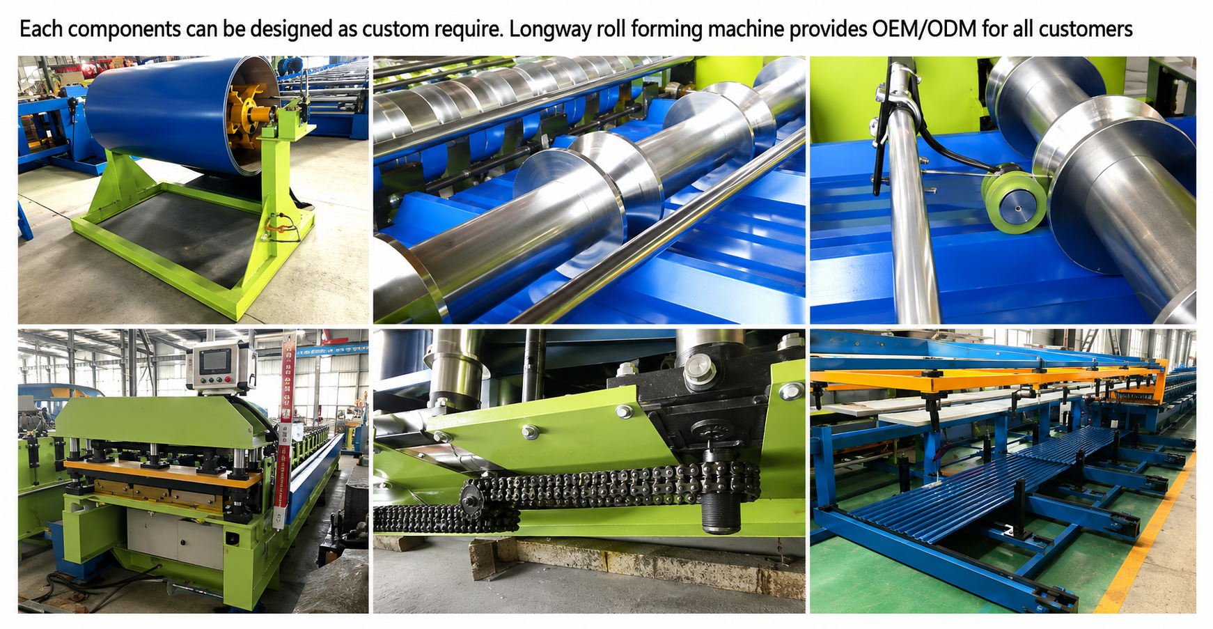 Longway T35 Motor Cutting Metal Roof Sheet Forming Machine 25m-min