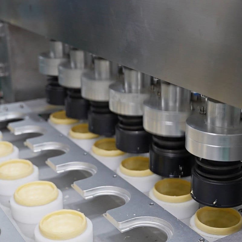 MASBAKE MS-110 Industrial Hand-Imitating Egg Tart Shell Forming Machine (Six-Channel)