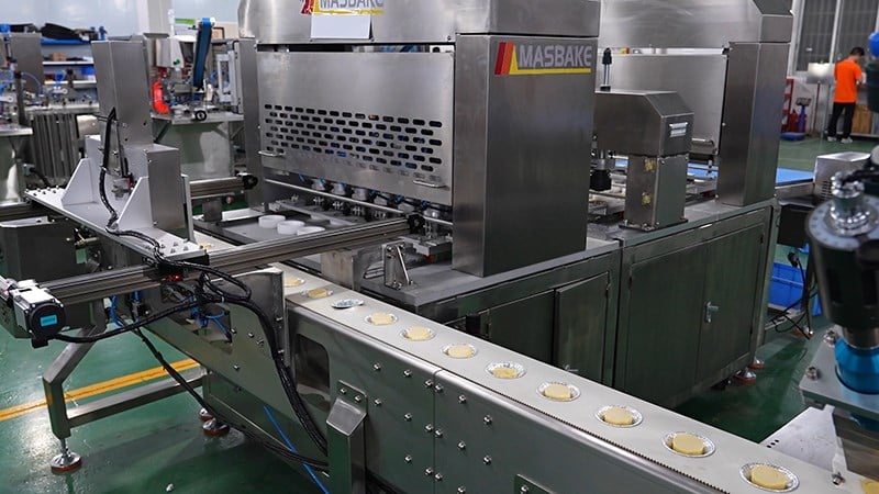 MASBAKE MS-110 Industrial Hand-Imitating Egg Tart Shell Forming Machine (Six-Channel)