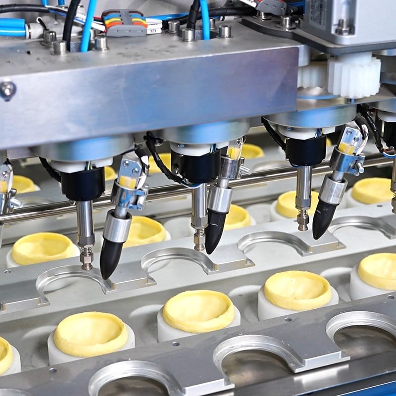 MASBAKE MS-110 Industrial Hand-Imitating Egg Tart Shell Forming Machine (Six-Channel)