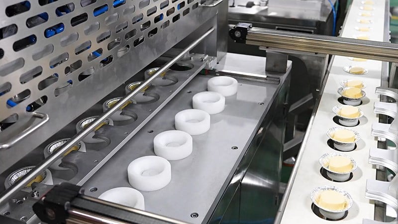 MASBAKE MS-110 Industrial Hand-Imitating Egg Tart Shell Forming Machine (Six-Channel)