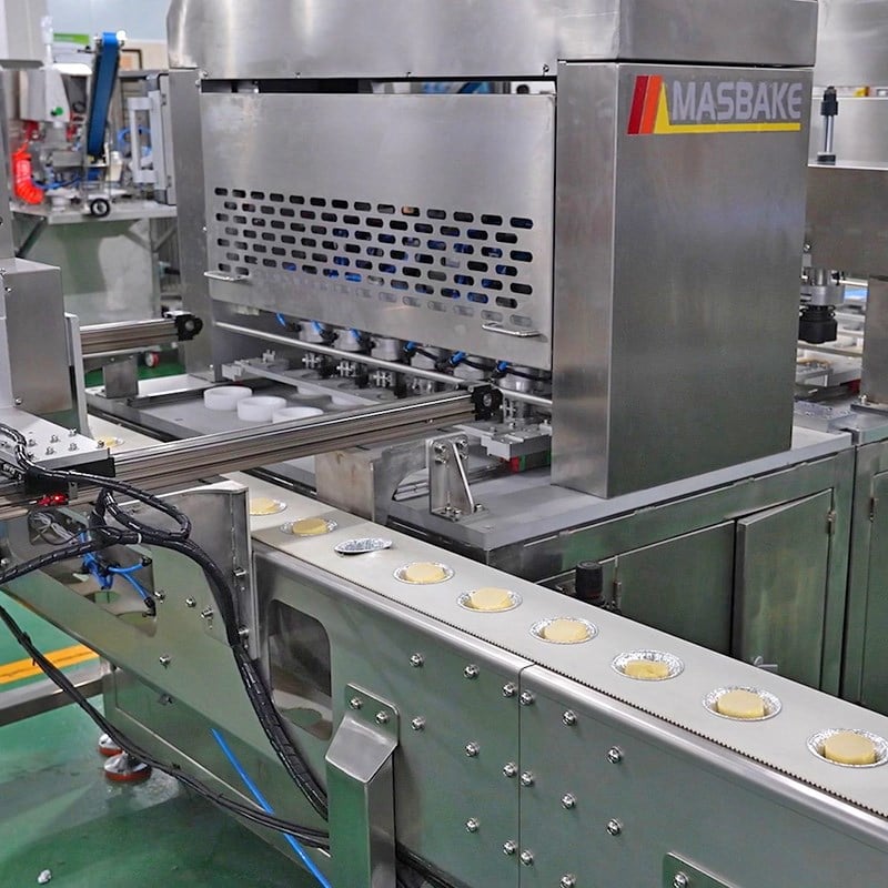 MASBAKE MS-110 Industrial Hand-Imitating Egg Tart Shell Forming Machine (Six-Channel)