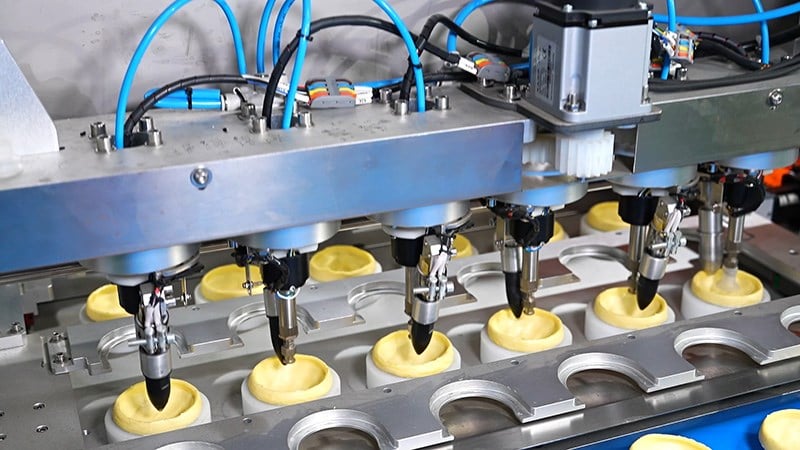 MASBAKE MS-110 Industrial Hand-Imitating Egg Tart Shell Forming Machine (Six-Channel)