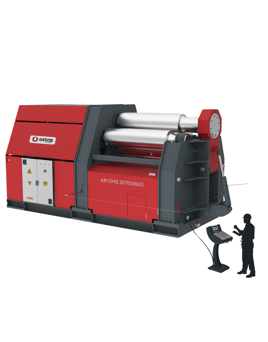 Ostas 4R-OHS 2070X250 4 Rolls Hydraulic Plate Bending Machine