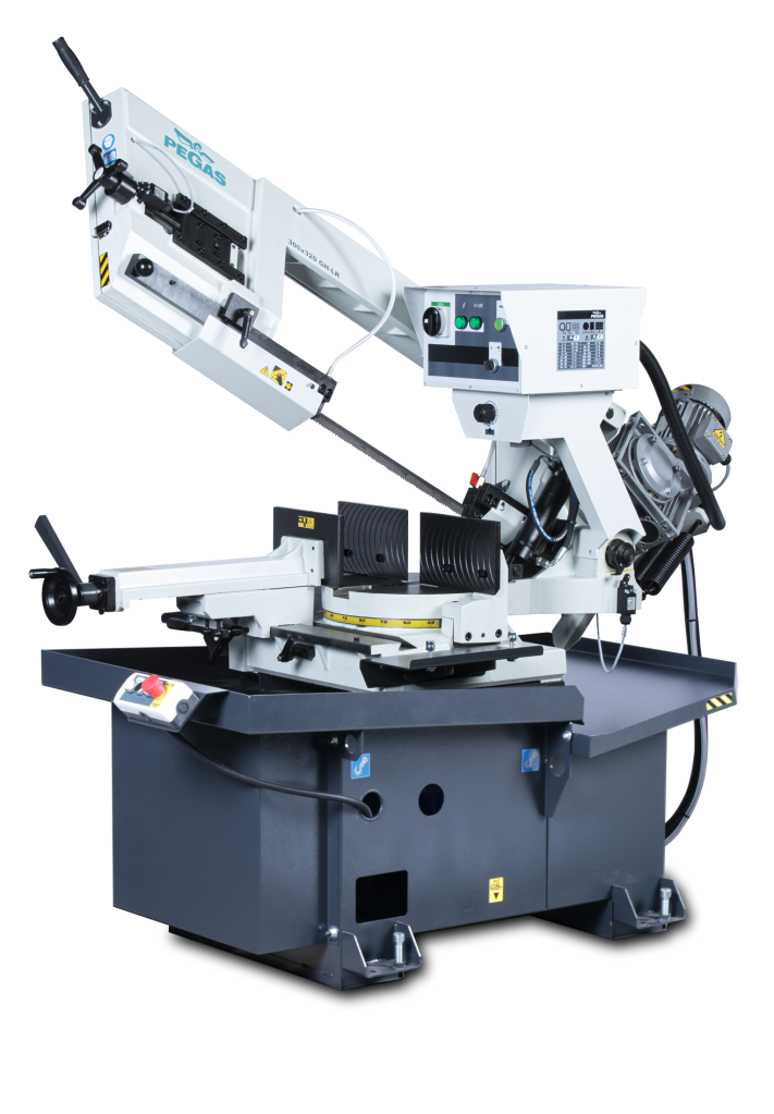 Pegas-Gonda 300x320 GH-LR Gravitational Band Saw Machine