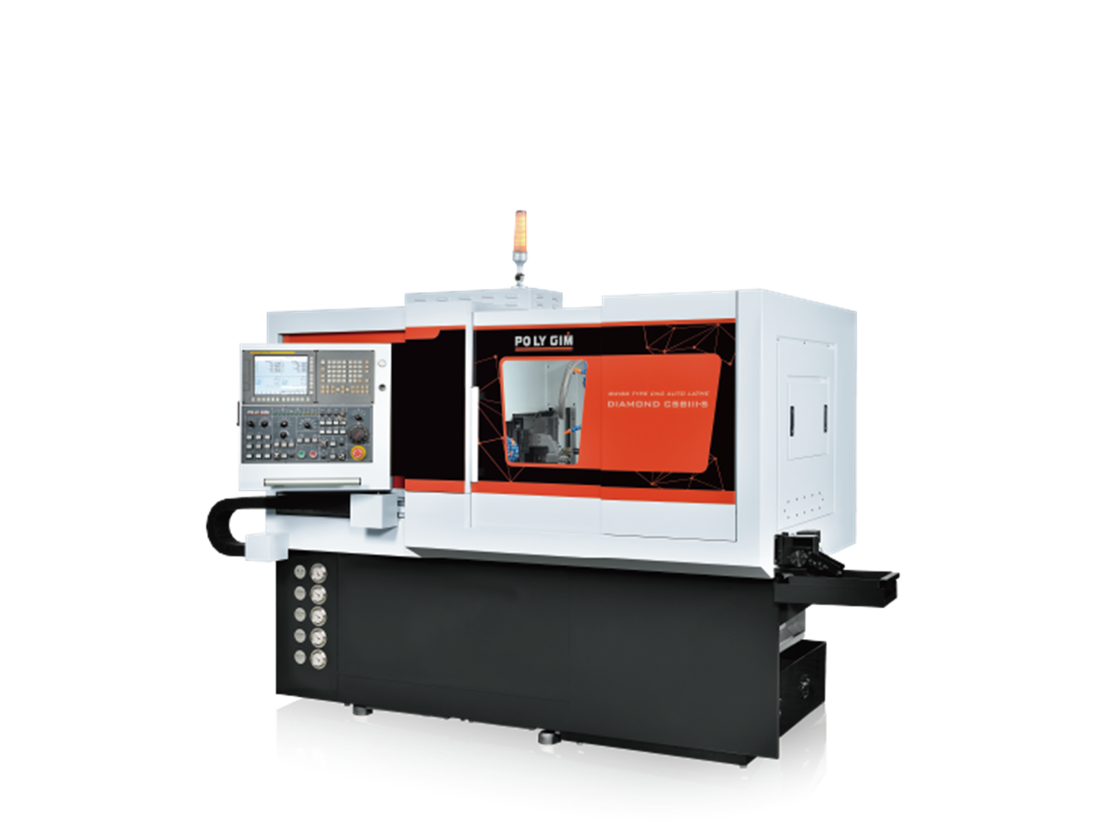 Polygim DIAMOND 12 CSB III-S Swiss Type CNC Lathe