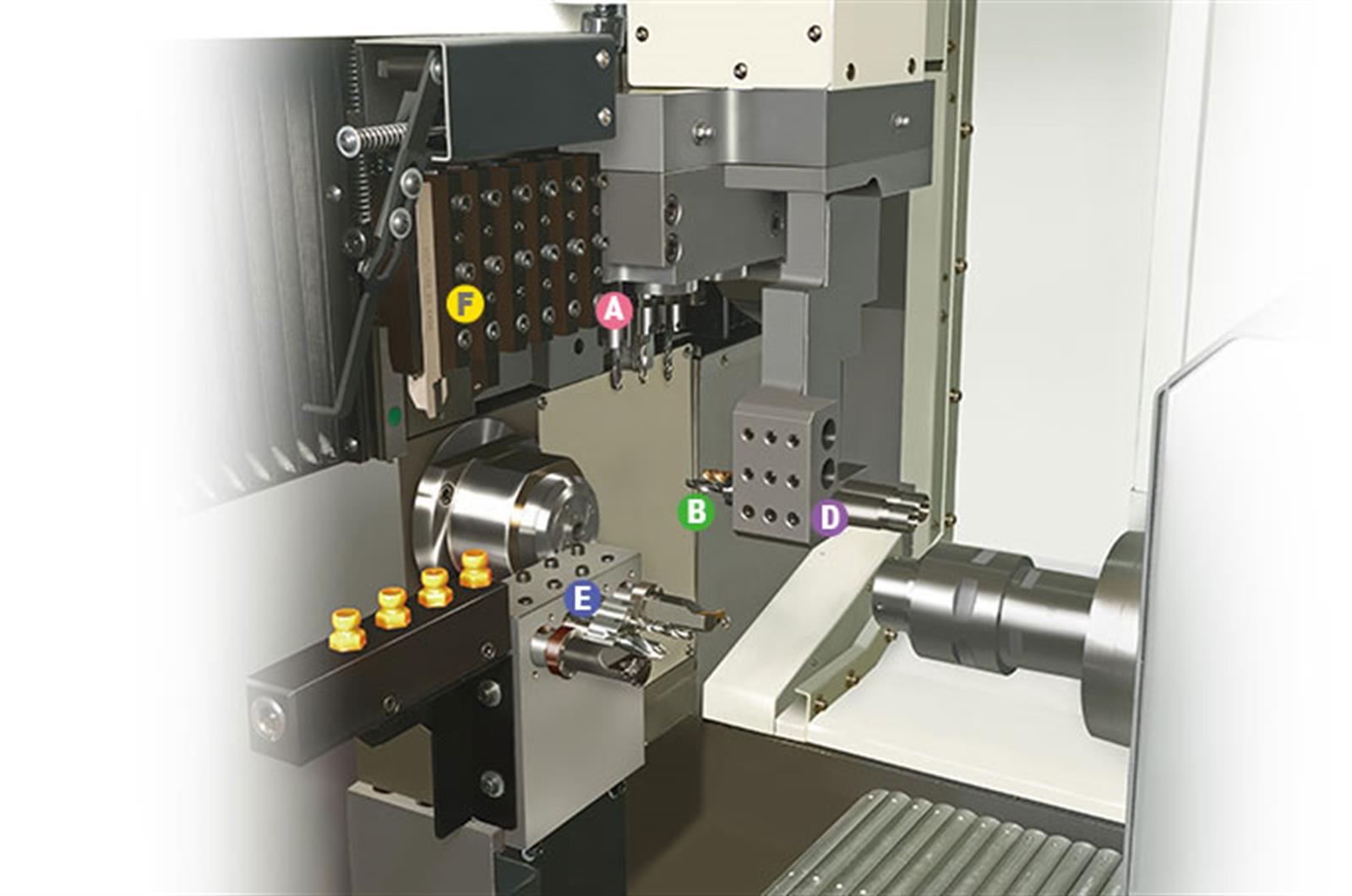 Polygim DIAMOND 12CSBIV Swiss Type CNC Lathe