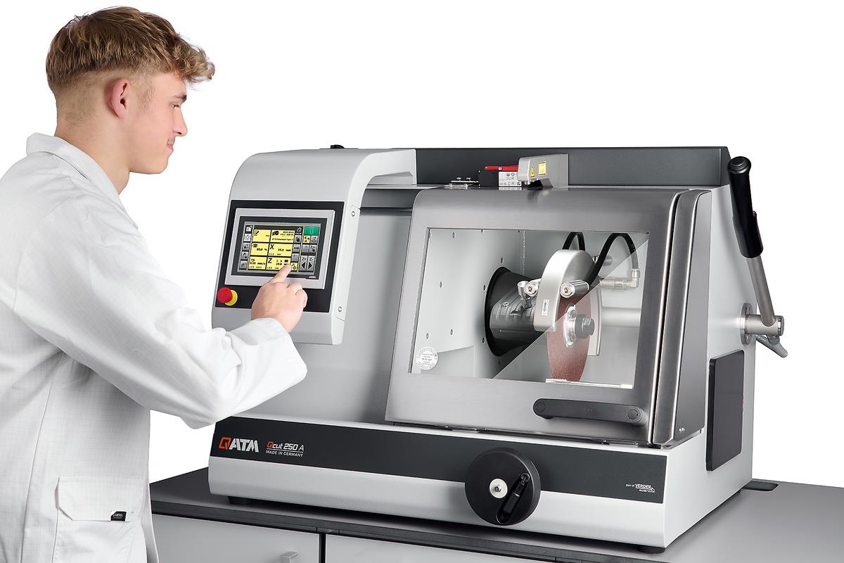 Qatm Qcut 250 A Automatic Precision Benchtop Cut-Off Machine