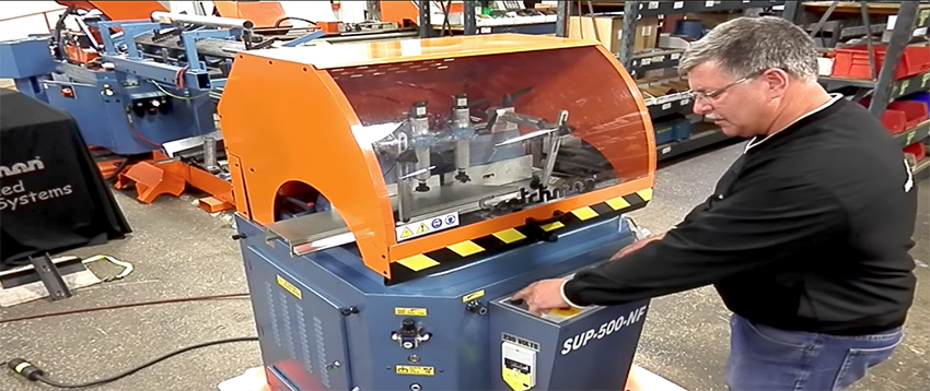 Scotchman SUP-500 Mitering Upcut Saw for Cutting Non-Ferrous Materials