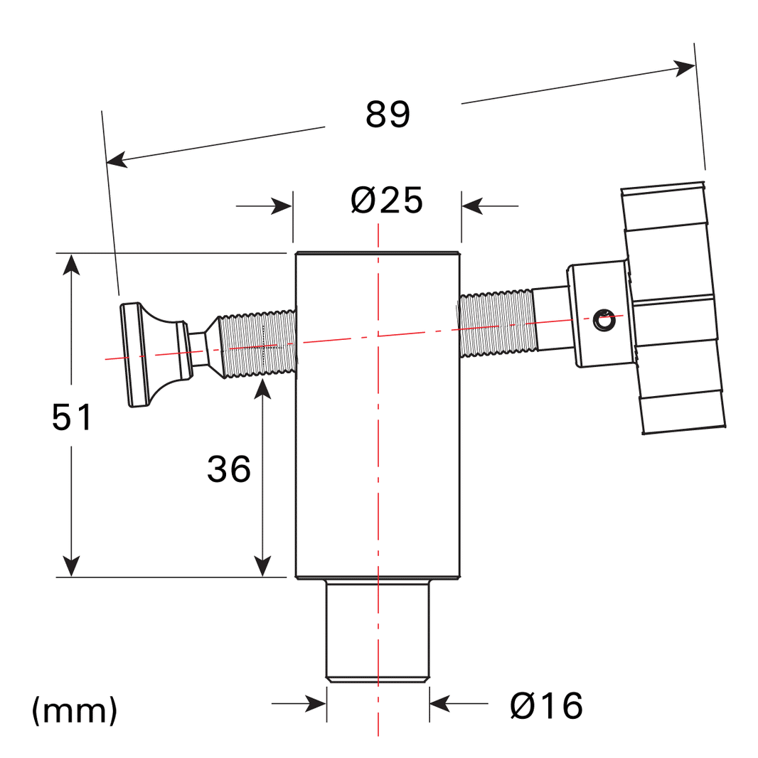 Stronghand 4-pc Side Clamp Pack, Fit 16 mm Holes