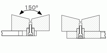 Stronghand Heavy Duty V-Blocks, Fit 16 mm Holes