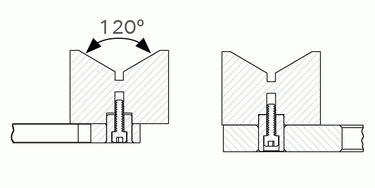 Stronghand Heavy Duty V-Blocks, Fit 16 mm Holes
