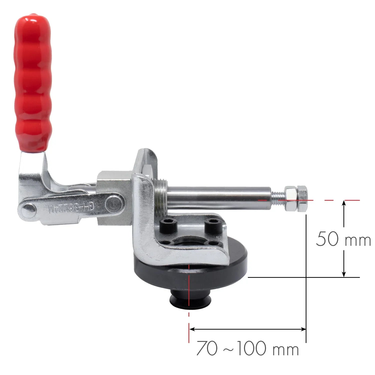 Stronghand Push/pull Horizontal Toggle Clamp w/ Adapter, Alpha 28