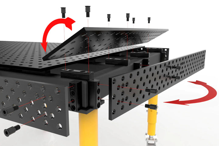 Stronghand Table Plate Mounting Kits, 16 mm Holes