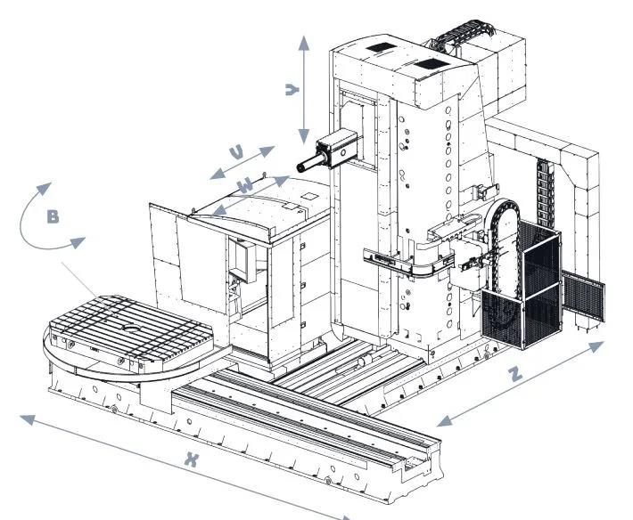 Tos Varndorf WHR 13 Table-Type Horizontal Boring Machine