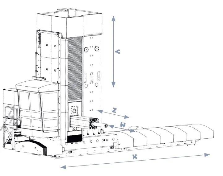 Tos Varndorf WRD 160/180/200 H Horizontal Floor-Type Boring Machine