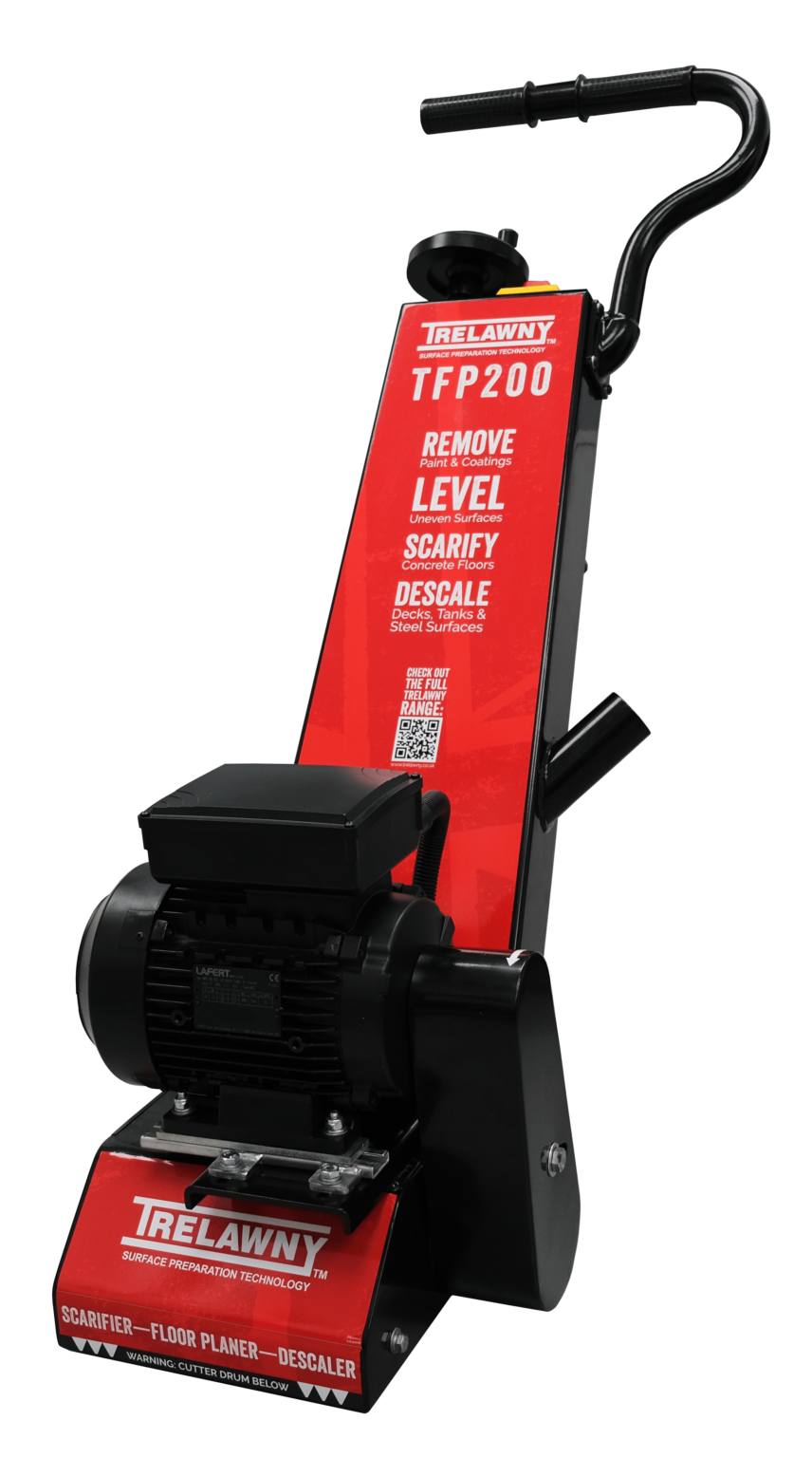 Trelawny TFP 200 200MM Deck Scaler Petrol, Electric & Pneumatic Power Options TFP200 Petrol TCT