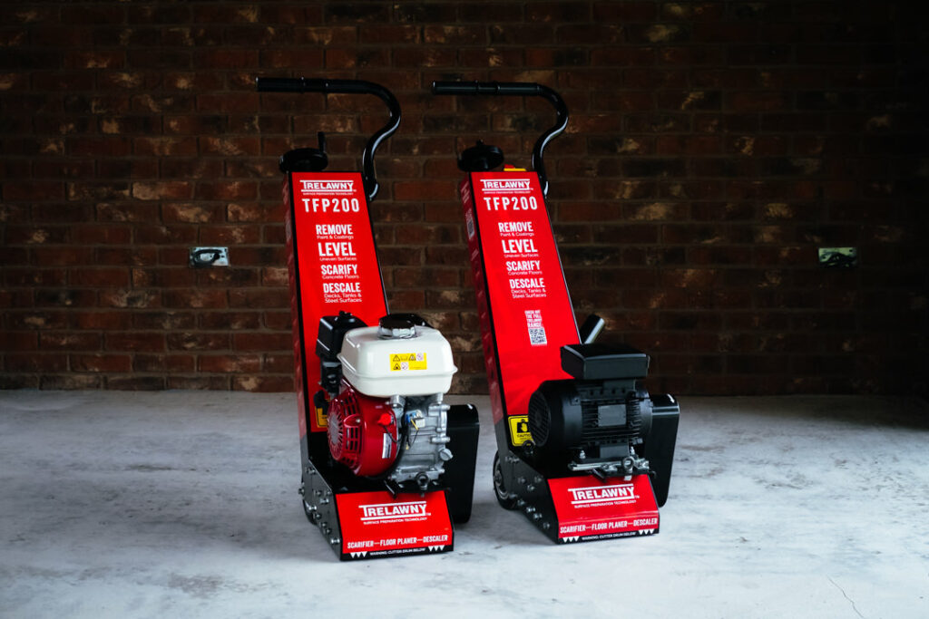 Trelawny TFP200 200MM Floor Scarifier Petrol, Electric & Pneumatic Power Options TVF200 Petrol
