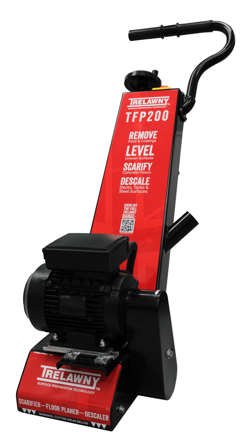Trelawny TFP200 200MM Floor Scarifier Petrol, Electric & Pneumatic Power Options TVF200 Petrol