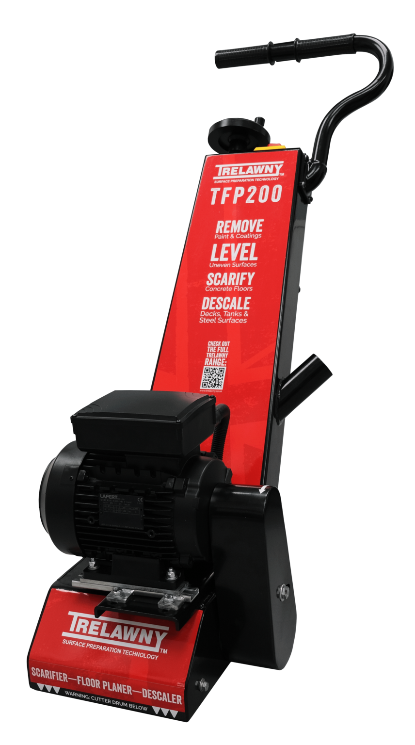 Trelawny TFP200 200MM Floor Scarifier Petrol, Electric & Pneumatic Power Options TVF200 Petrol