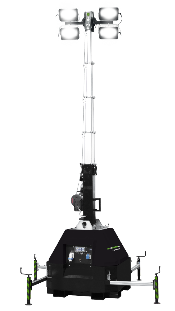 Trime X-Mast 4x320W Led - 8.5 Plug-In Lighting Tower