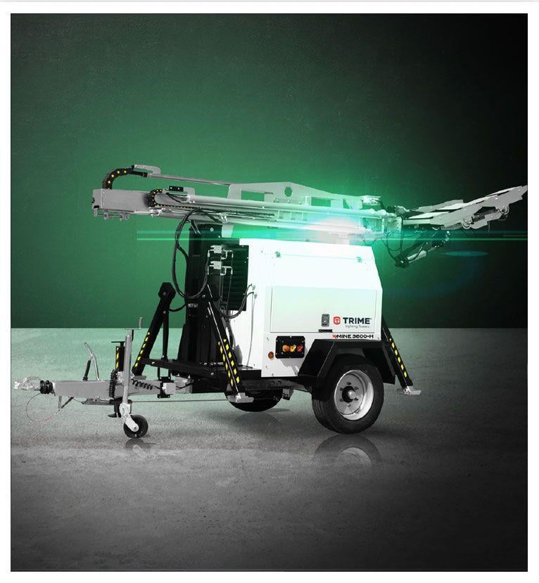 Trime X-Mine 3600 HL 8x450W - 48v Led 10M Mining Lighting Tower