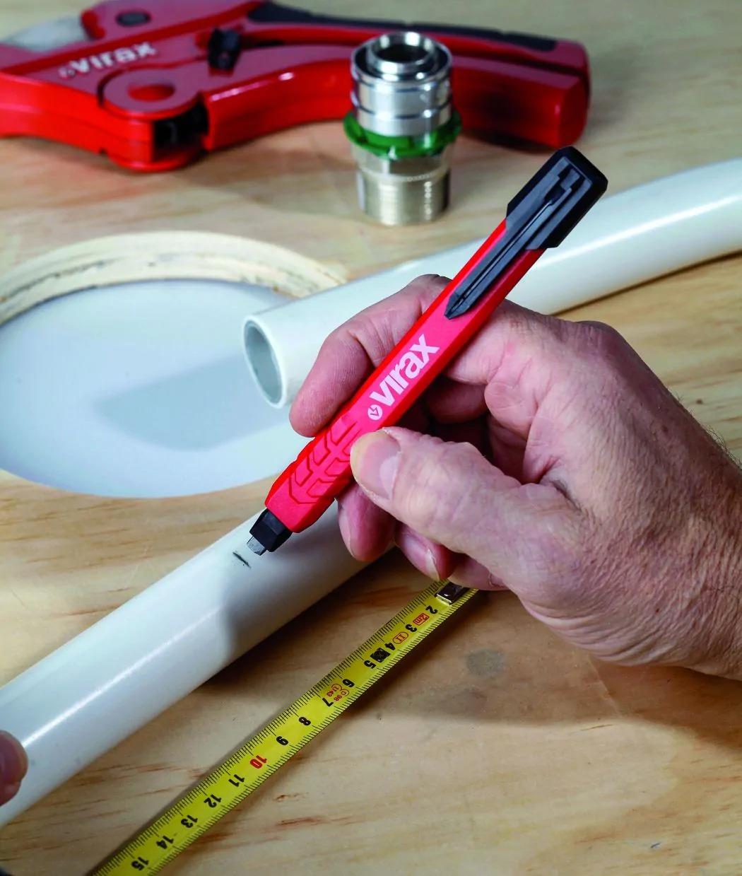 Virax 2627 General Purpose Tools Carpenter's pencil with rechargeable lead.