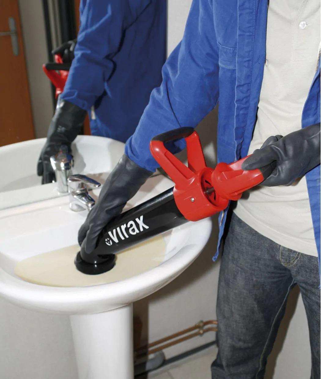 Virax 2902 Declogging Cleaning Pump-Action Pipe Cleaner