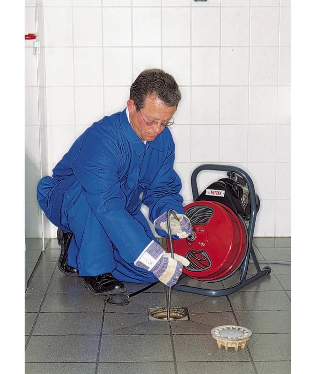 Virax 2912 Declogging Cleaning Electric Drum Type Pipe Cleaner VAL 80 / VAL 80E