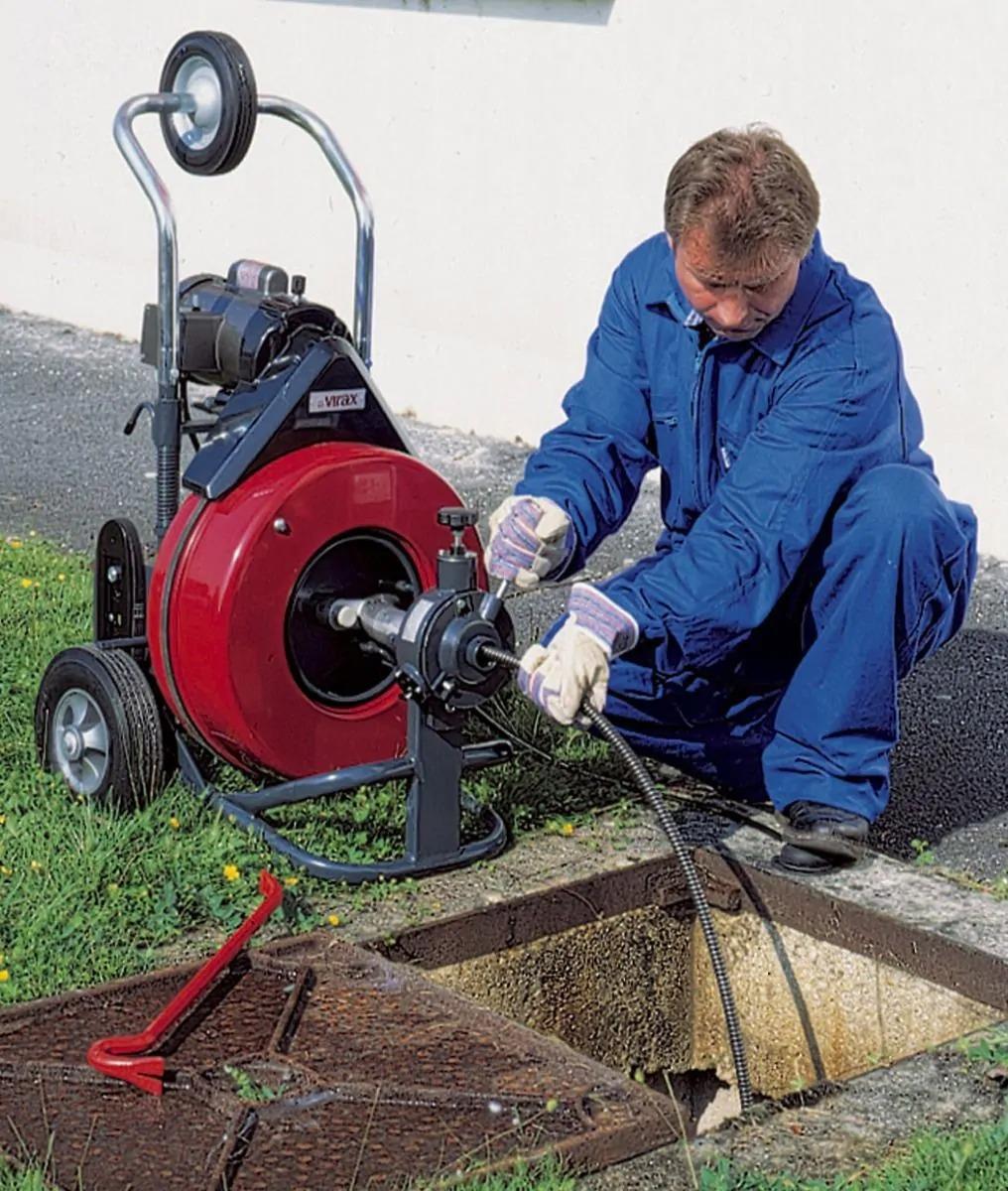 Virax 2920 Declogging Cleaning Electric Drum Type Pipe CleanerDecloggıng Cleanıng VAL 90