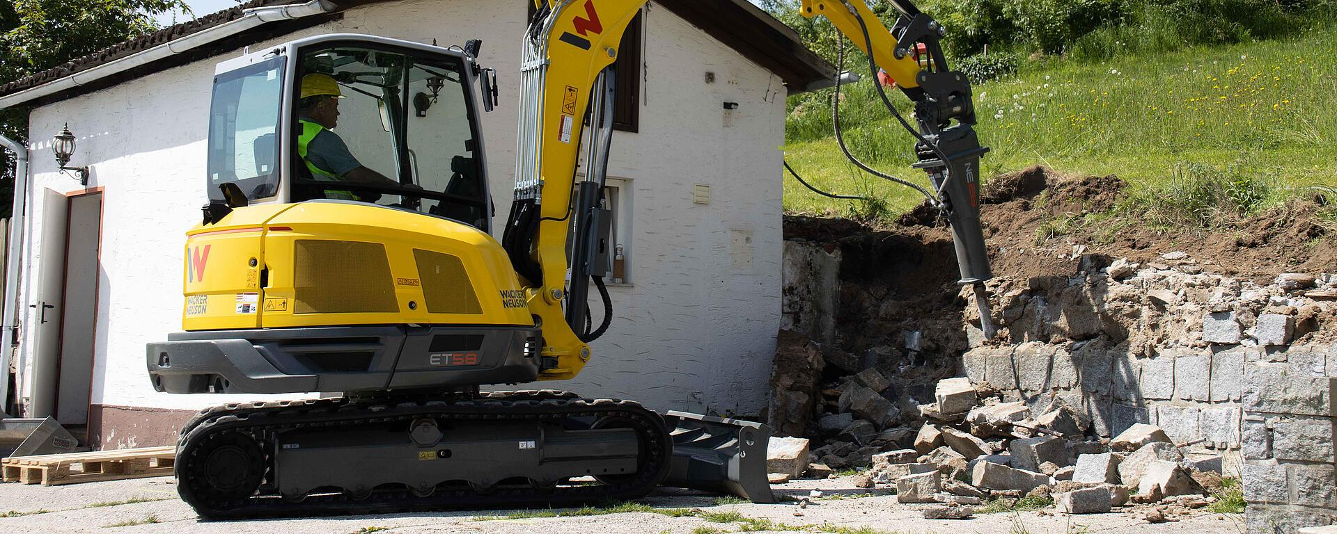 Wacker Neuson Cutting & Breaking Hydraulic Breakers Excavator Attachments
