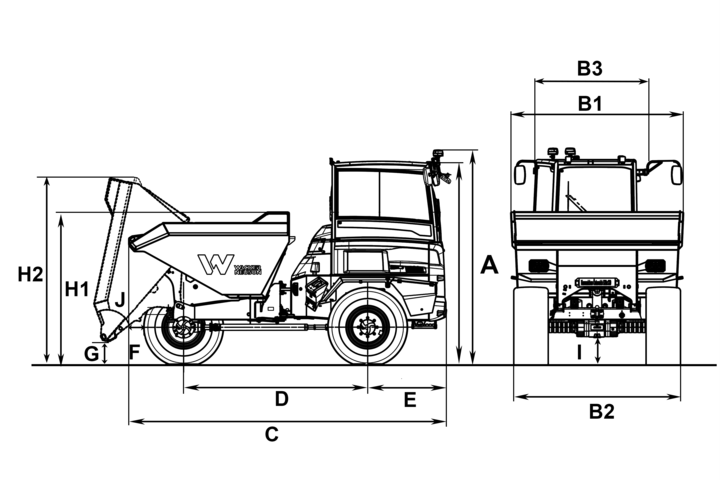 Wacker Neuson Dual View Dumper DV100