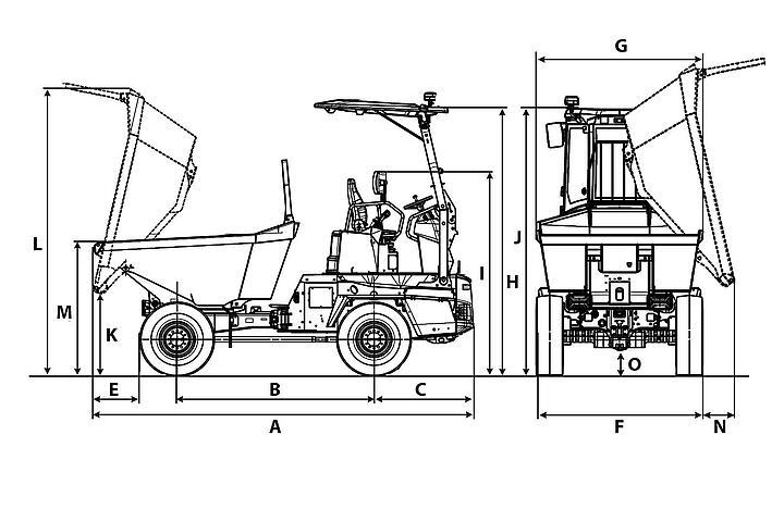 Wacker Neuson Dual View Dumper DV45
