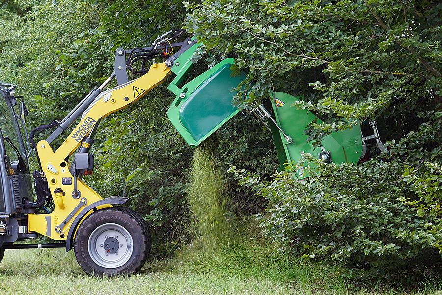 Wacker Neuson Mowing & Mulching Flail Mower With Collection Tray Telehandler Attachments