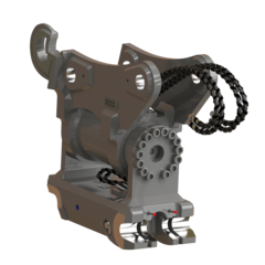 Wacker Neuson Quickhitch Systems EasyLock+ With Powertilt And Load Hook Excavator Attachments