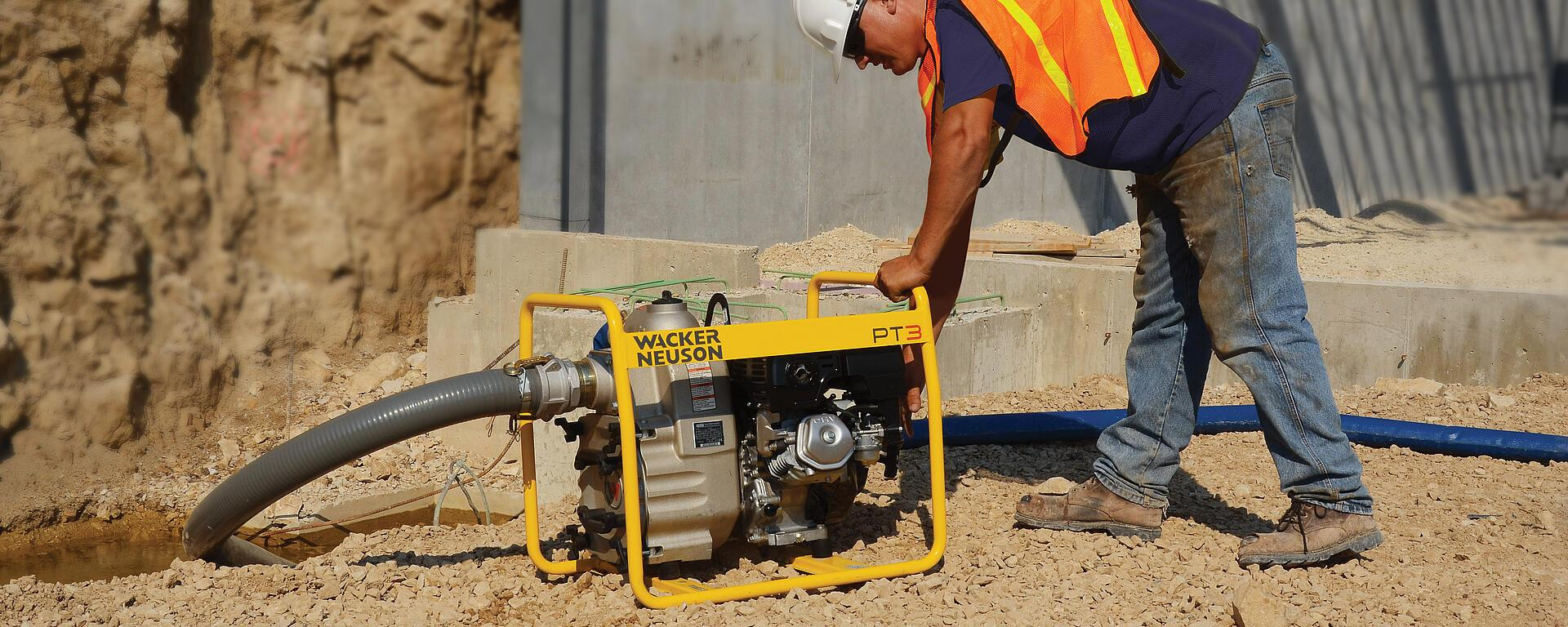 Wacker Neuson Self Priming Trash Pumps of the PT series