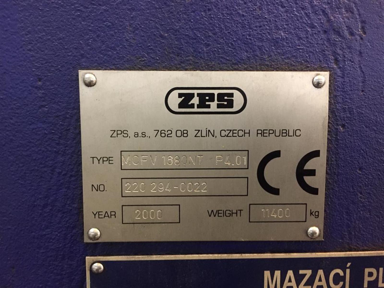 ZPS.a.s. Zlín MCFV 1680 NT Machining center - vertical