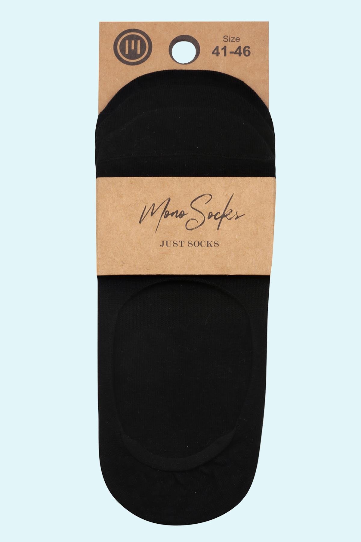 Mono Socks 3'lü Babet Çorap - Desenli Pamuklu Çoraplar - Mono Socks - Özel Tasarım Çoraplar