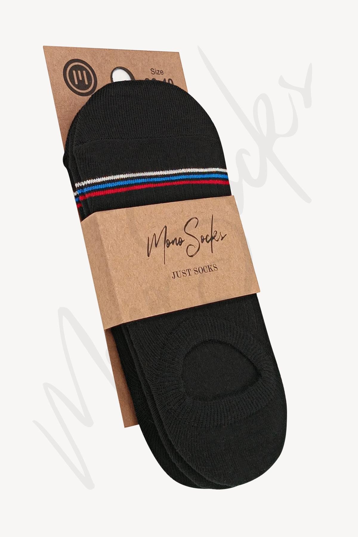Mono Socks 3'lü Sport Çorap - Desenli Pamuklu Çoraplar - Mono Socks - Özel Tasarım Çoraplar