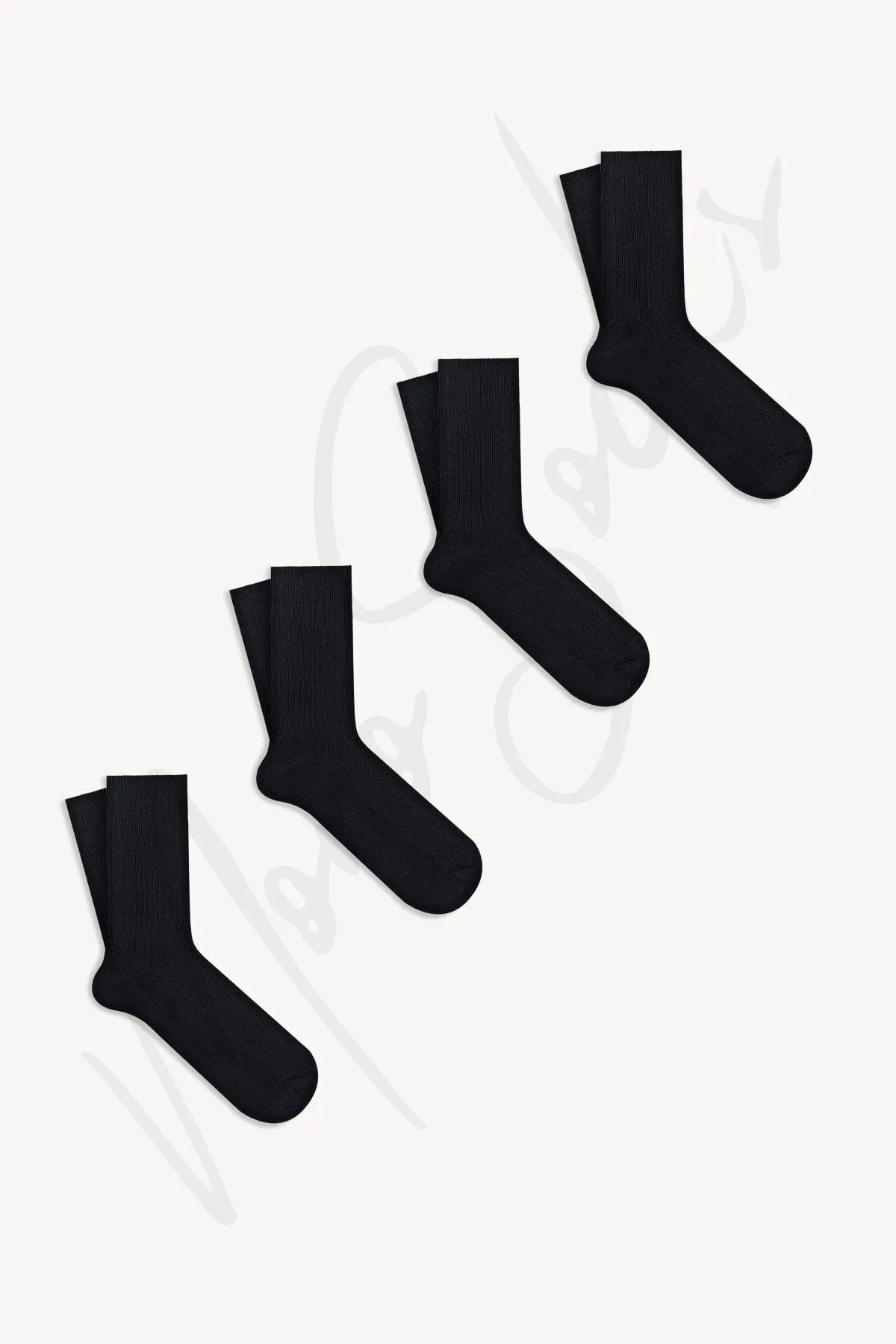 Mono Socks 4'lü Düz Soket Doktor Çorap - Desenli Pamuklu Çoraplar - Mono Socks - Özel Tasarım Çoraplar