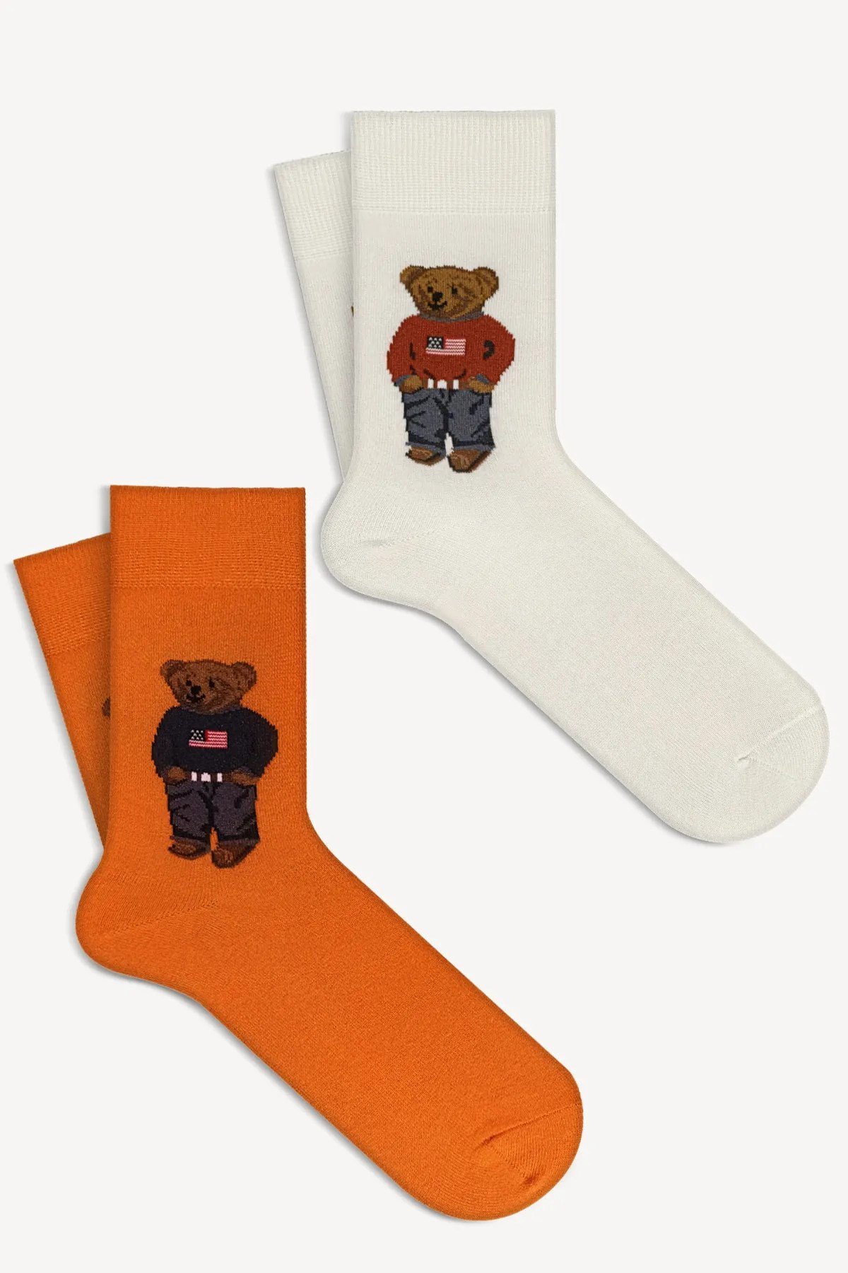 Mono Socks - 4'lü Teddy Bear Collection Pamuklu Çorap