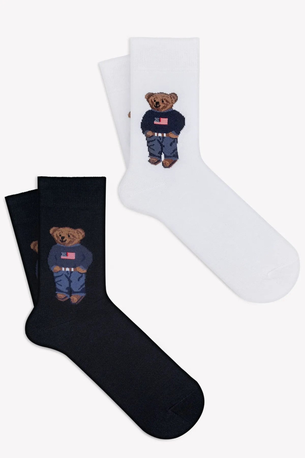 Mono Socks - 4'lü Teddy Bear Collection Pamuklu Çorap